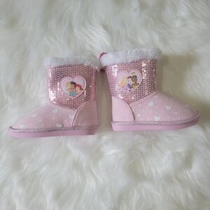 Disney Princes Pink Sequin Princess Boots